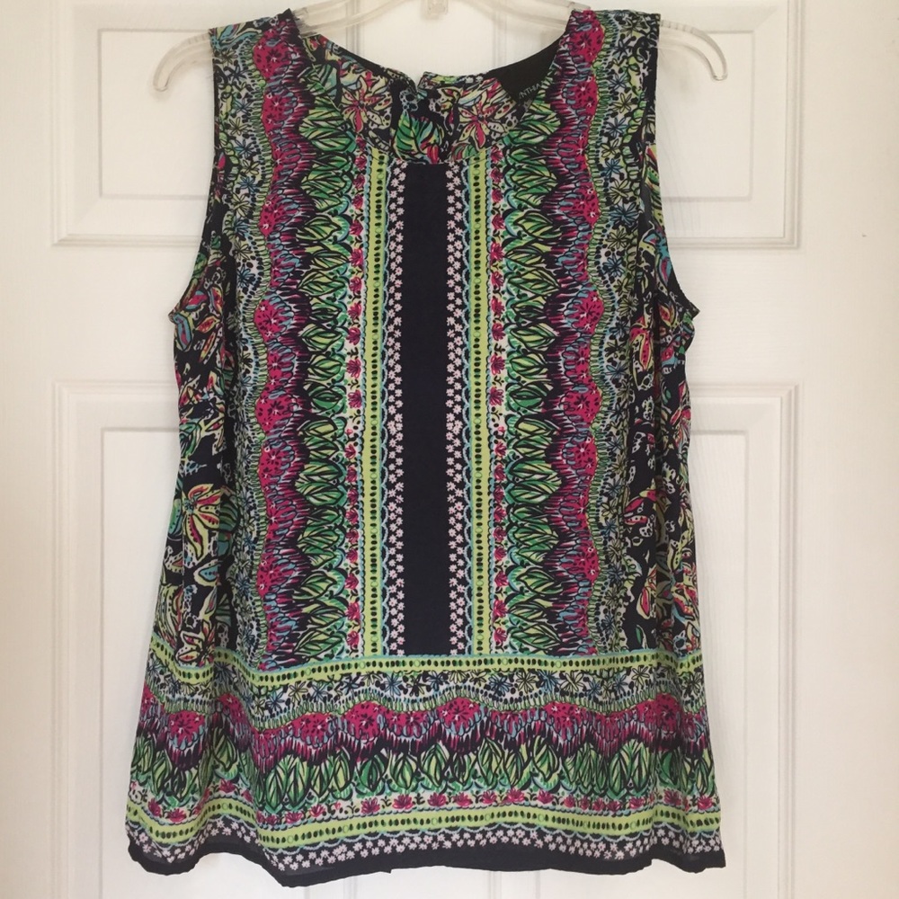 Cynthia Rowley Button-Back Sleeveless Top